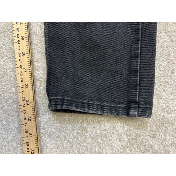 Denim Riders by Lee Black Wash Denim Jeans High Waisted Straight Leg (26x30) - Picture 7 of 7